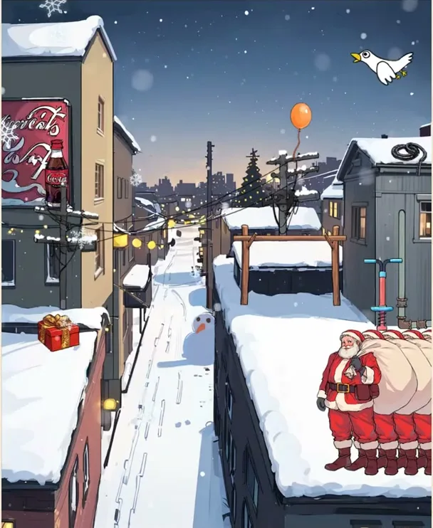 Сцена уровня 161 «Прыжок крыша» в Brain Puzzle: Tricky Quest